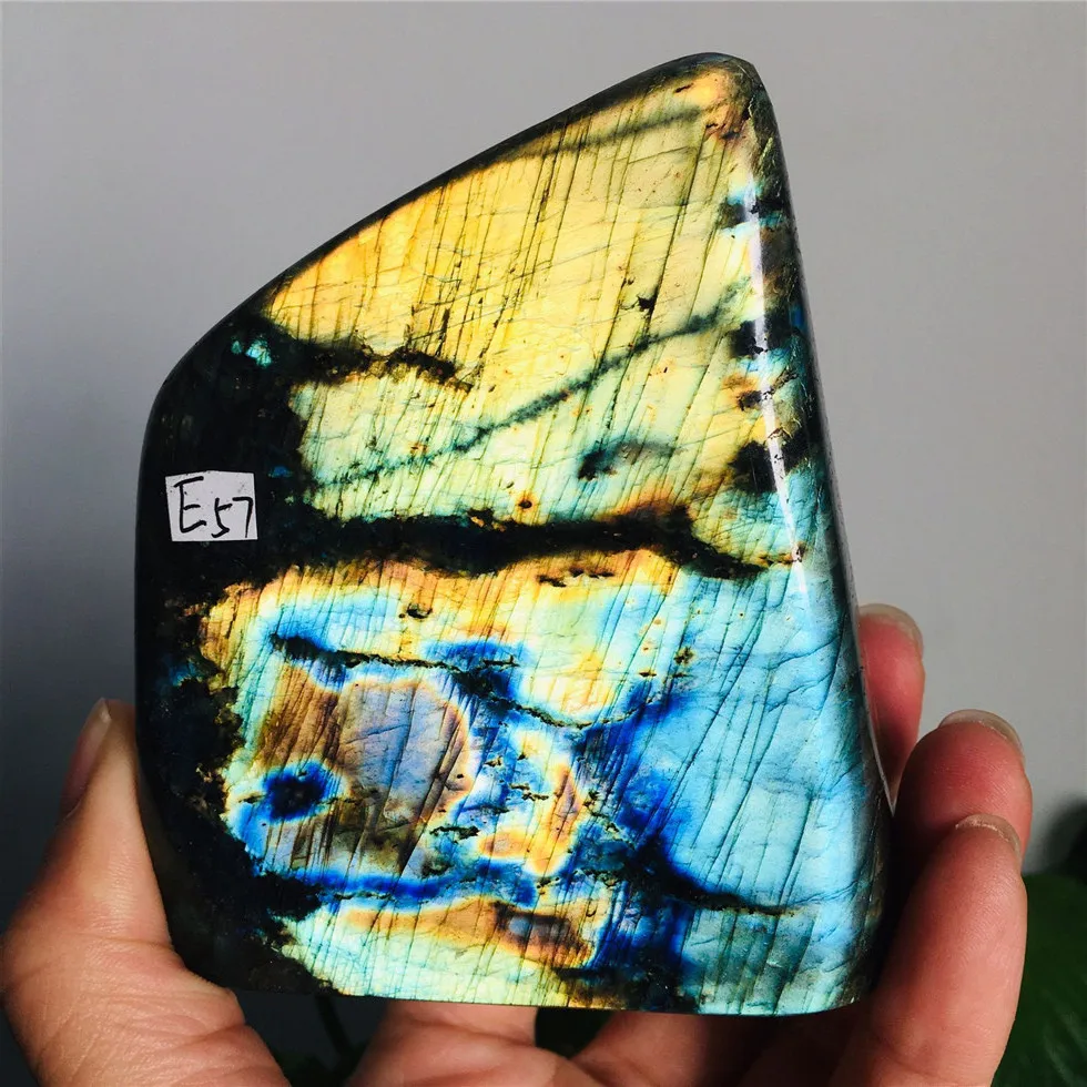 Natural Blue Labradorite Crystal Stone Moonstone Reiki Healing Madagascar Gemstone Tumble Rough
