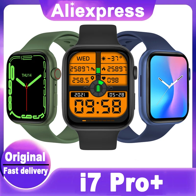 

Новинка 2022, оригинальные умные часы i7 Pro с Bluetooth, монитором сна, часы «сделай сам», наручные часы с функцией распознавания лица, женские и мужс...
