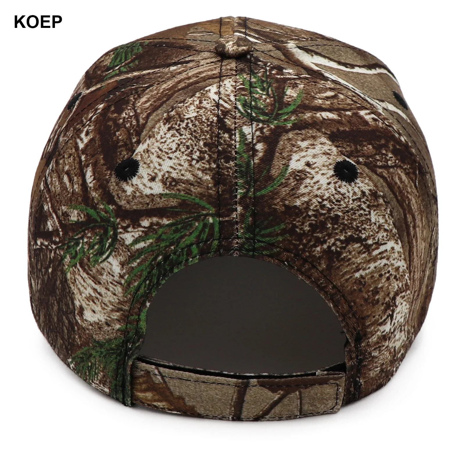 Фото Камуфляжная хлопковая шляпа для папы KOEP Jungle Tree Snapback, кепка для рыбалки на открытом воздухе, биомиметическая камуфляжная шляпа, специально предназначена для охоты №4