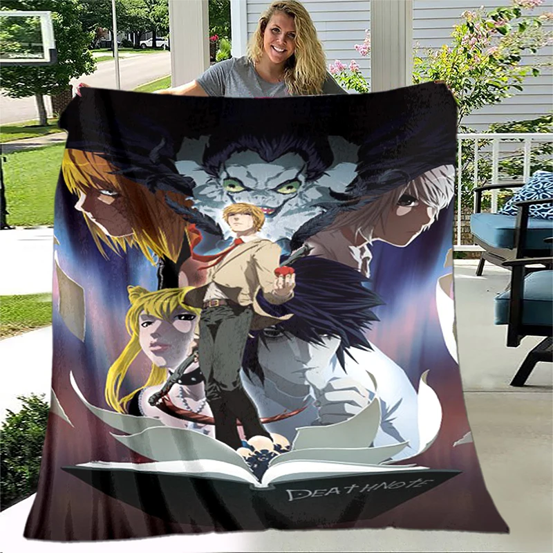 

Death Note Blanket Custom Name Blanket Baby Blankets Flannel Fleece Throw Blanket Personalized Family Friends Blanket