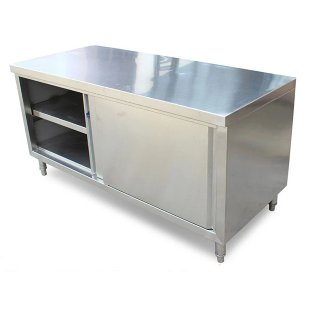 Шкаф для хранения стальной кухонный шкаф верстак из нержавеющей стали Рабочий