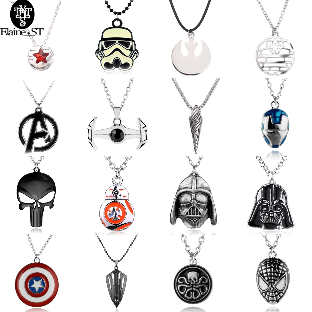 Коллекция Marvel ожерелье мстители альянс Подвеска из сплава Черная пантера Тор