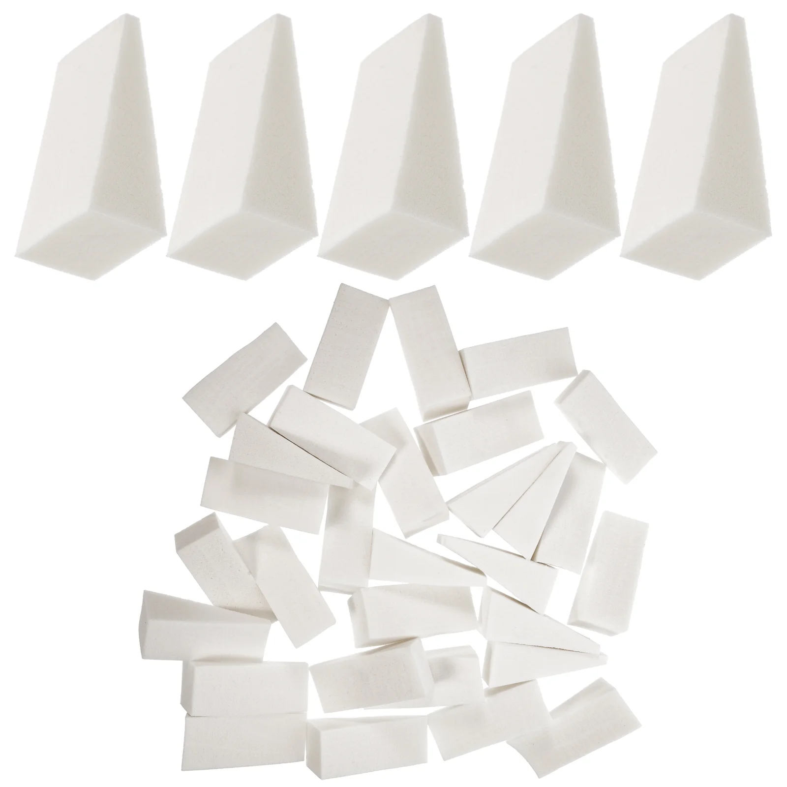 

50 Pcs Manicure Sponge Child Natural Sponges Triangle Powder Puff Drawing
