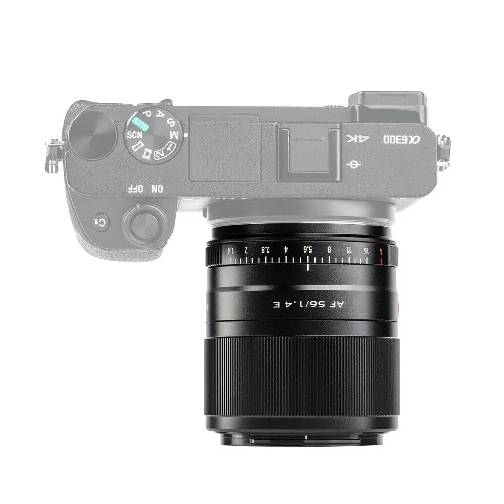 Viltrox 56мм F1.4 STM Автофокусный объектив APS-C для беззеркальных камер Sony E-монтажа A7M3 A9 A7RII A7C A7RIII A7RIV on.