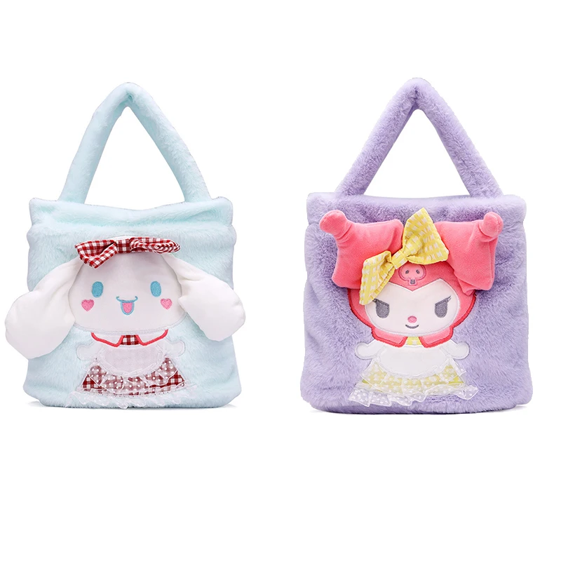 

Аниме кавайная Sanrioed Kuromi Cinnamorol мультяшная плюшевая сумка женская индивидуальная милая маленькая сумка для девочки подарок на день рождения