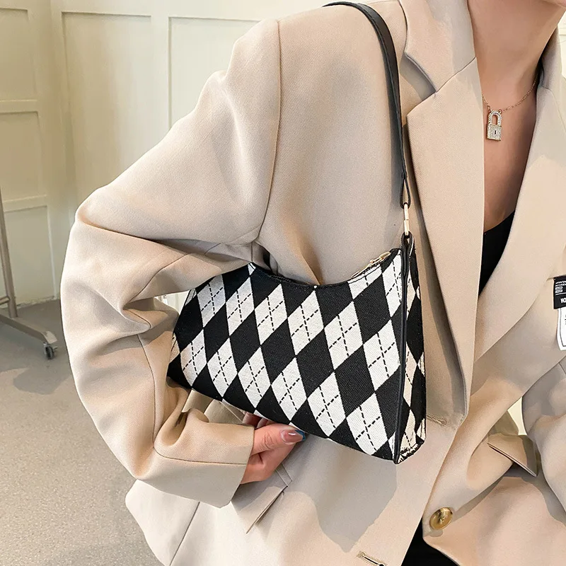 

Bags for Women Shoulder Bag Underarm Bag Fashion Ladies Handbag Luxury Designer Personality Pattern Trendy Mobile Phone Bag