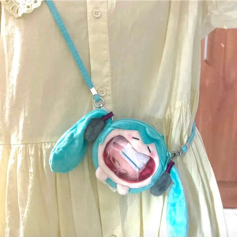 Новинка 2023 сумка Hatsune Miku аниме мультфильм милая мягкая улыбка маленькая для