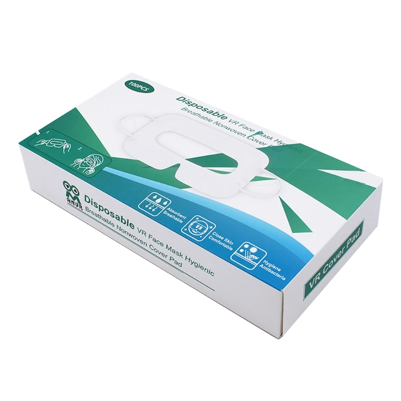 

100 шт., поглощающие пот маски для глаз, очки виртуальной реальности, дышащие одноразовые патчи, маска для глаз для Oculus Quest 1/2 VR