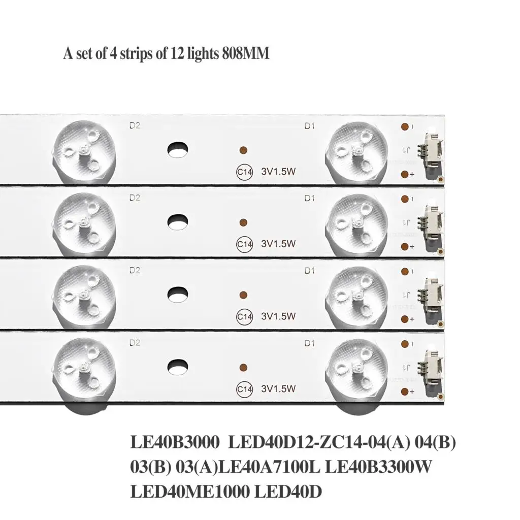 Светодиодная лента для подсветки Haier 40 дюймов 4 шт. LE40A3000 LED 40D12-ZC14-04(A) 04(B) LE40B3300W LE40B3000