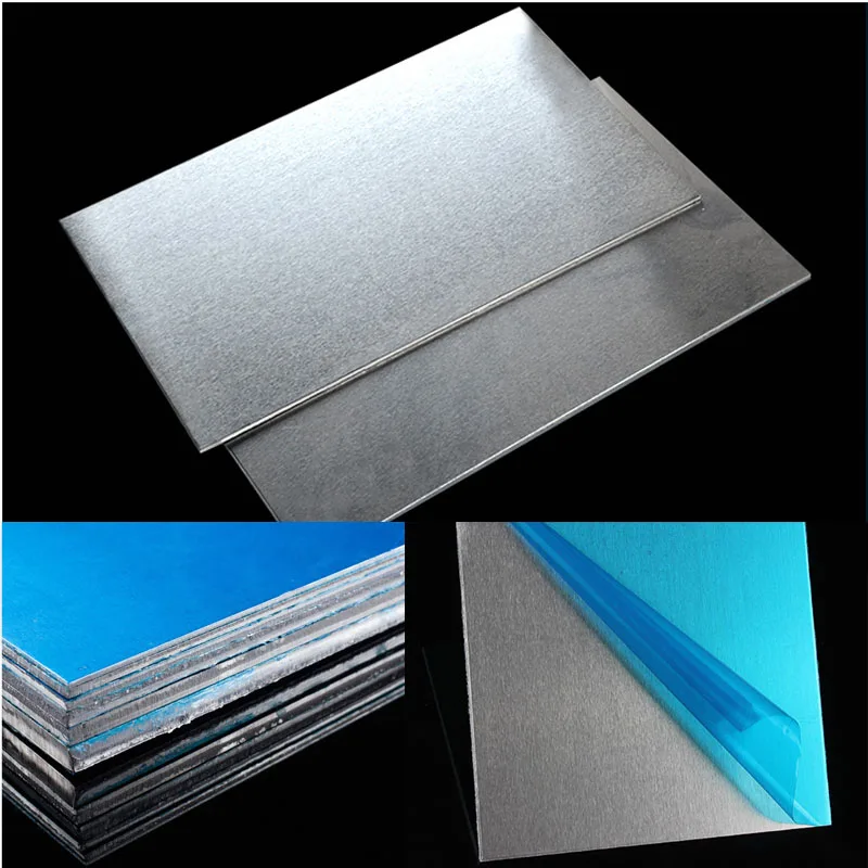 1060 Алюминиевая плоская плита Детали машин, чистый лист для электрических приложений, материал для самостоятельного изготовления, 300*300 мм 500*500 мм.