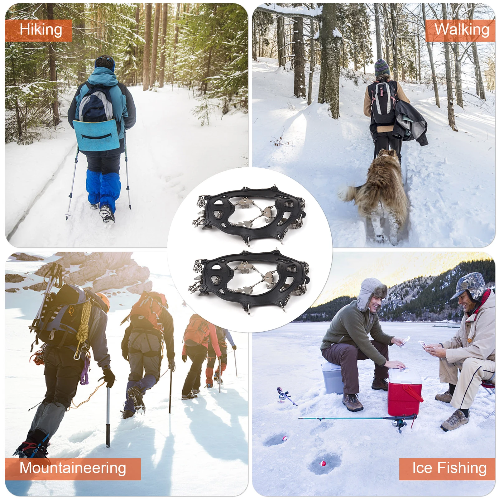 32-зубные копыта модернизированные утолщенные шипы из нержавеющей стали