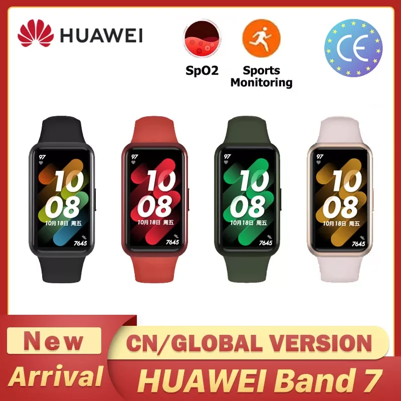 

NEW2023 【In Stock】 Band 7 SmartWatch SpO2 Heart Rate Sleep Monitoring Pressure Waterproof Smart Watch