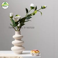 creative ceramic countertop flower vase flower pot interior aesthetic office table living room office home garden decoration