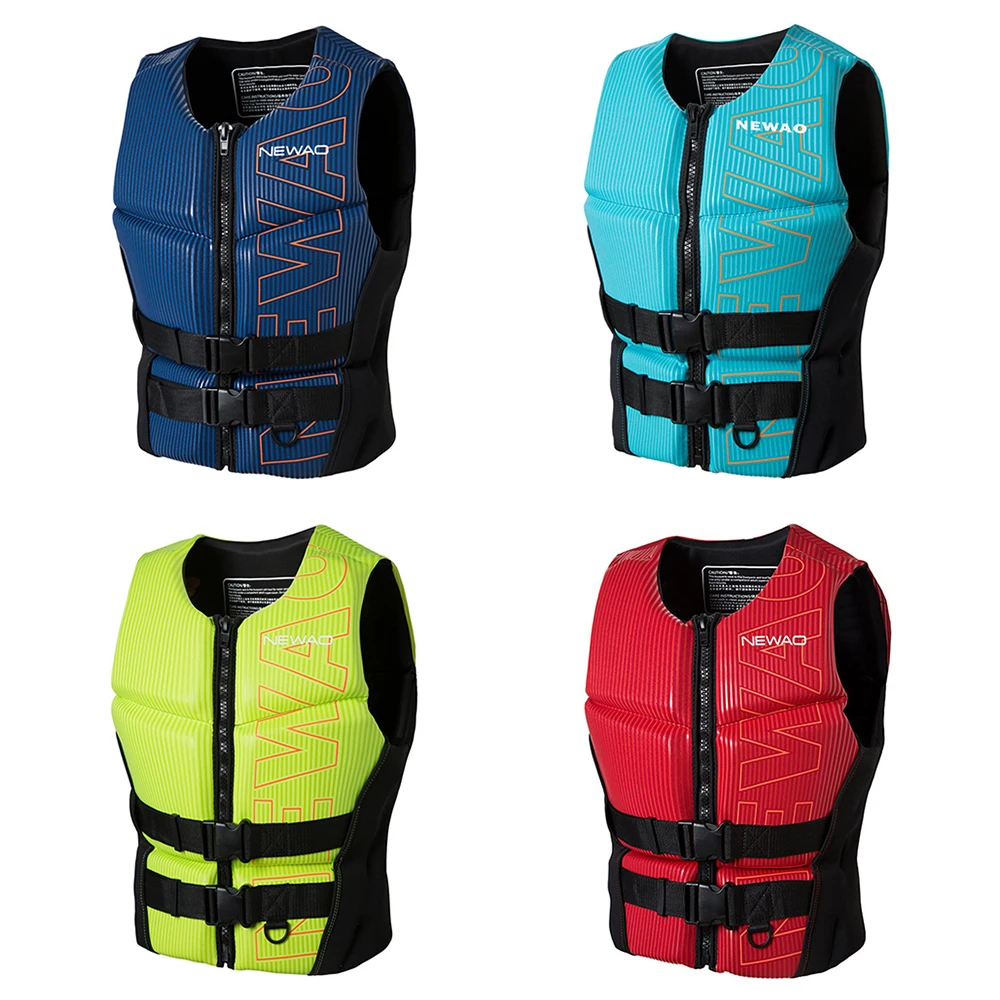 Neoprene Adult Life Jacket Fashion Buoyancy Vest New Water Sports Swimming Surfing Motorboat Rafting Kayak Safety Vest 2022