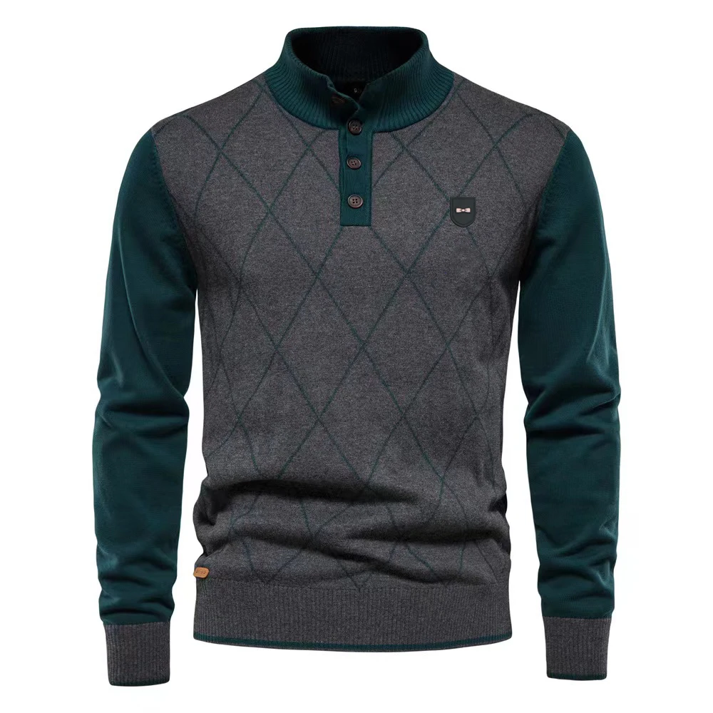 

Serigepark Men Sweater Long Sleeve Autumn Winter Sweaters Eden Pullovers Casual Loose Knitted Jumpers Top Mens Sweater