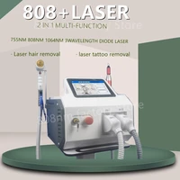 2022 latest two in one multi function beauty machine diode laser hair removal tattoo removal picosecond suitable for any type of