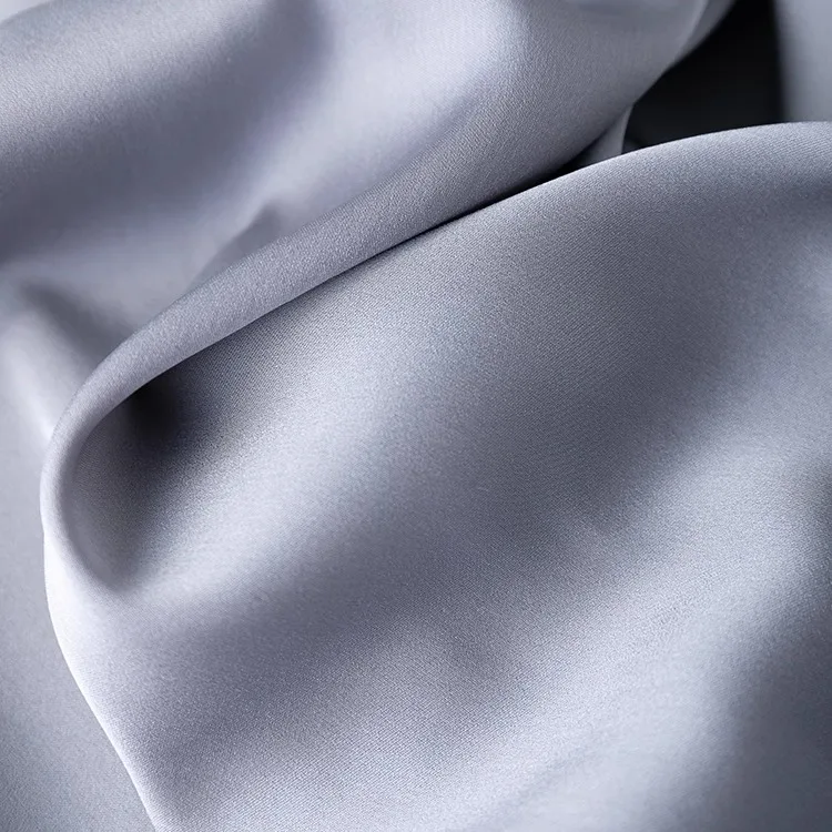 Французская дымка синяя 19 мм легкая роскошная 93% натуральный шелковый эластичный