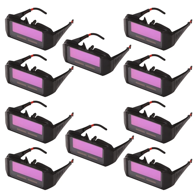 

10X Automatic Photoelectric Welding Glasses Solar Powered Auto Darkening Welding Mask Helmet Eye Goggle Welding Glass