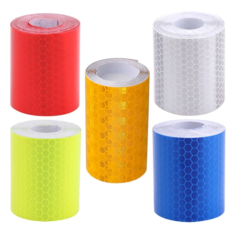 Светоотражающая пленка 1 м x 5 см, безопасная лента, водонепроницаемая рефлекторная защитная наклейка, инструмент для украшения автомобиля или мотоцикла
