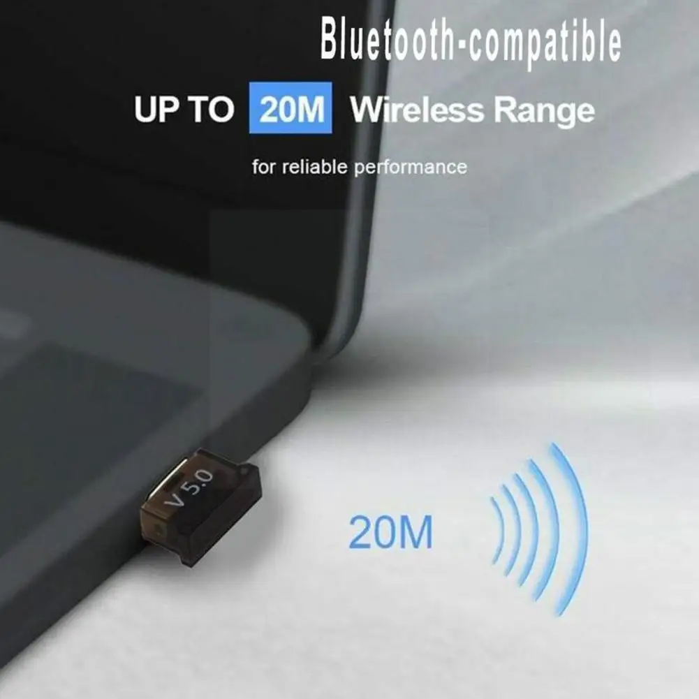 

Usb Bluetooth 5.0 Adapter Transmitter Receiver Audio Bluetooth Dongle Wireless Usb Adapter For Computer Pc Laptop Mouse W3t2