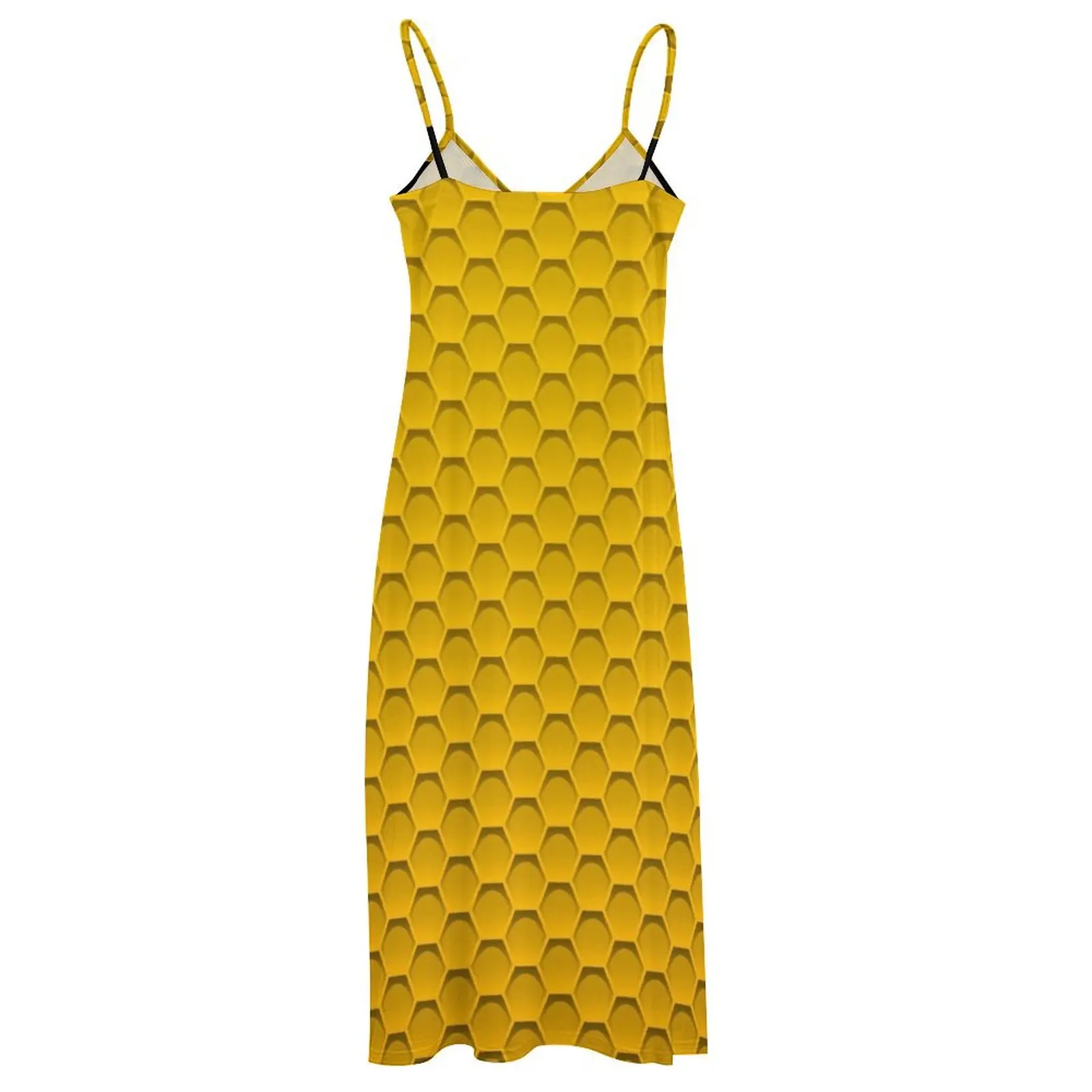 Сотовый узор - отлично подходит для костюма пчелы на Хэллоуин длинное платье без