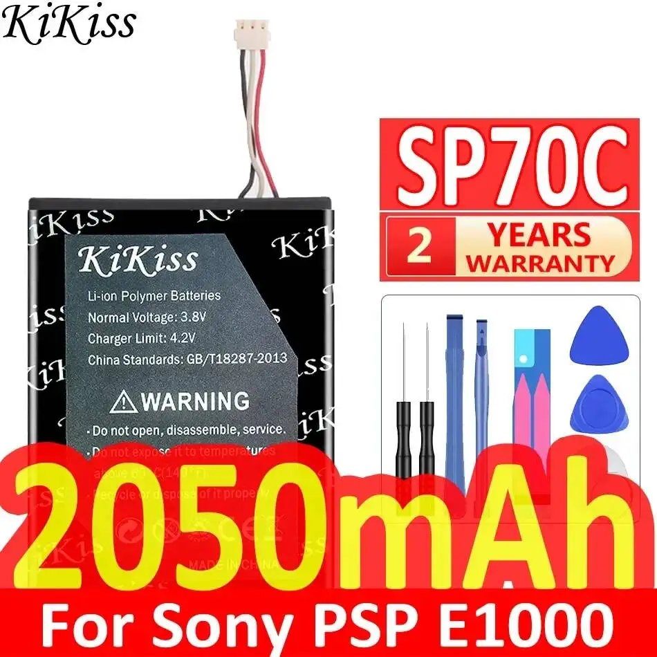 Фото Прочный беспроводной аккумулятор для гарнитуры 2050 мАч SP70C для Sony Psp E1000 E1002 E1004 E1008 №1