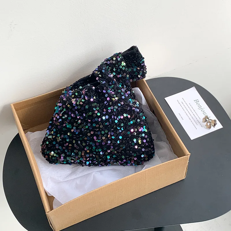 Модные дизайнерские дамские сумочки с блестками женский роскошный