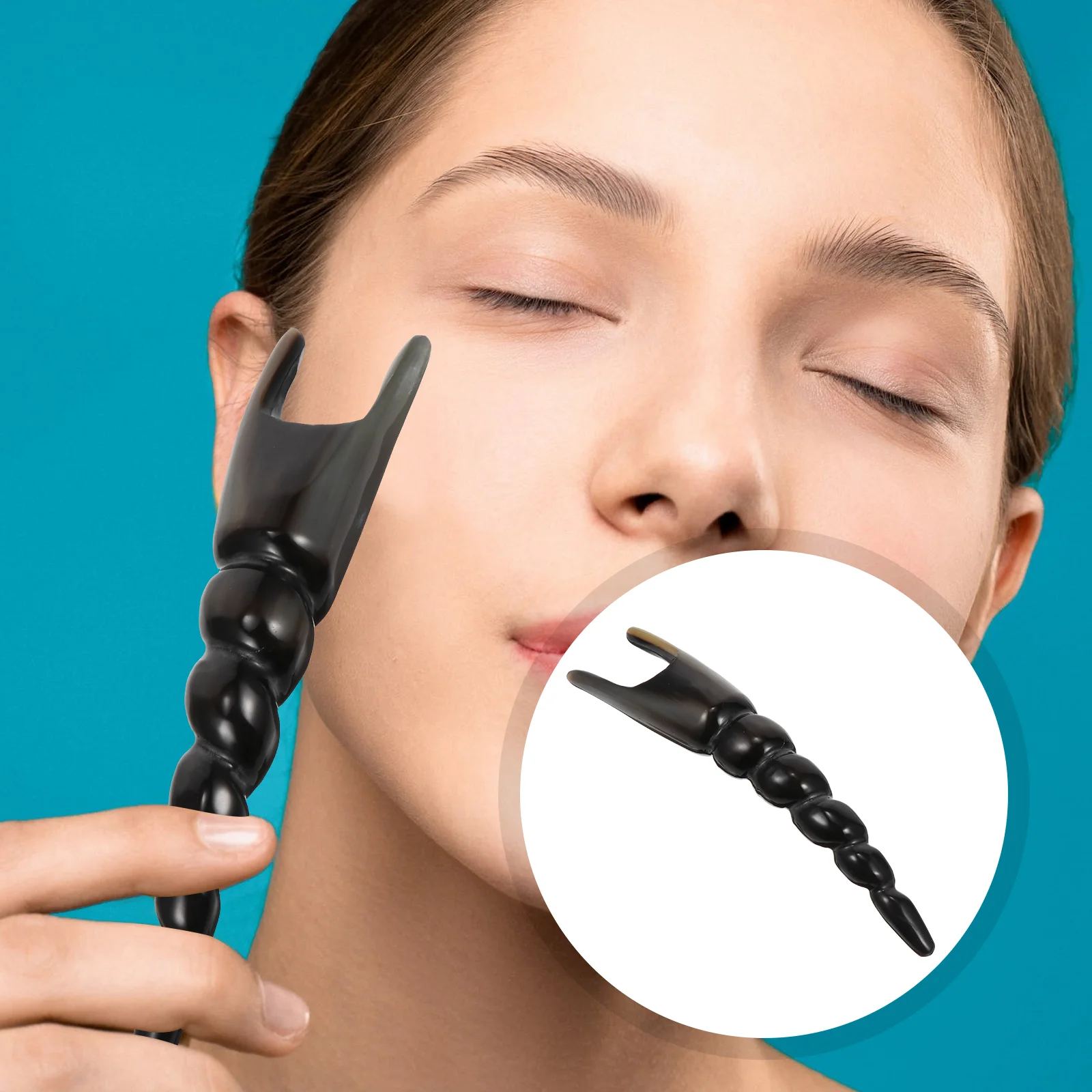 

1pc Small Reusable Durable Scraping Board Ox Horn for Co-worker Friends Family