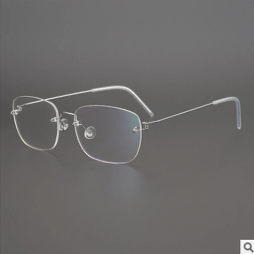 

Дания бренд ретро квадратные мужские легкие титановые очки без оправы женские мужские Оптические очки по рецепту oculos de серые