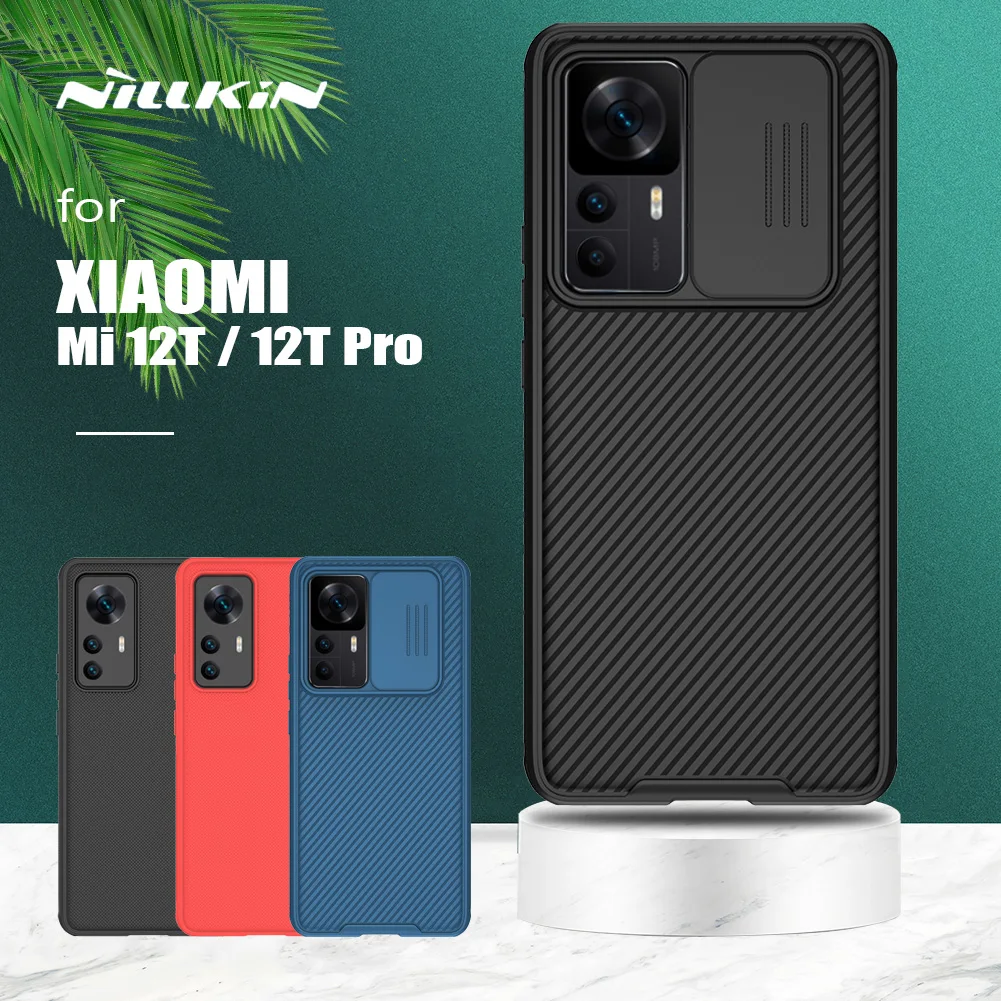 

for Xiaomi Mi 12T Pro Case Nillkin CamShield Slide Camera Case PC Frosted Shield for Xiaomi Mi12T Mi 12T Pro 5G Lens Back Cover