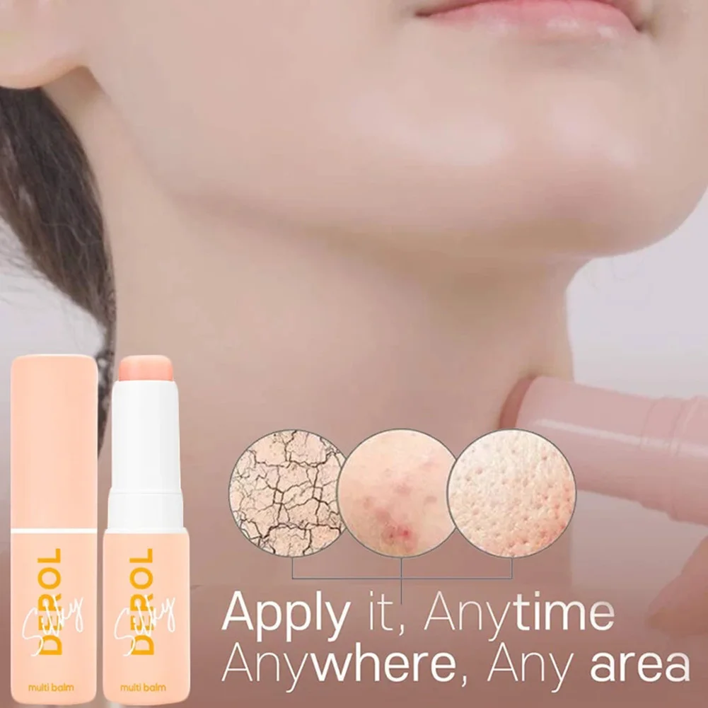 

Facial Moisturizing Balm Stick Portable Multifunctional Balm Skin Hydration Brighten Dull Skin Facial Care Glow Stick