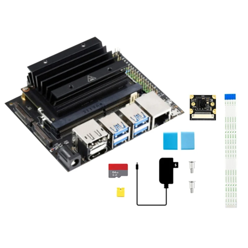 

For Jetson Nano 4GB Developer Kit AI Artificial Intelligence Development Board DIY Module With IMX219-77°Camera US Plug