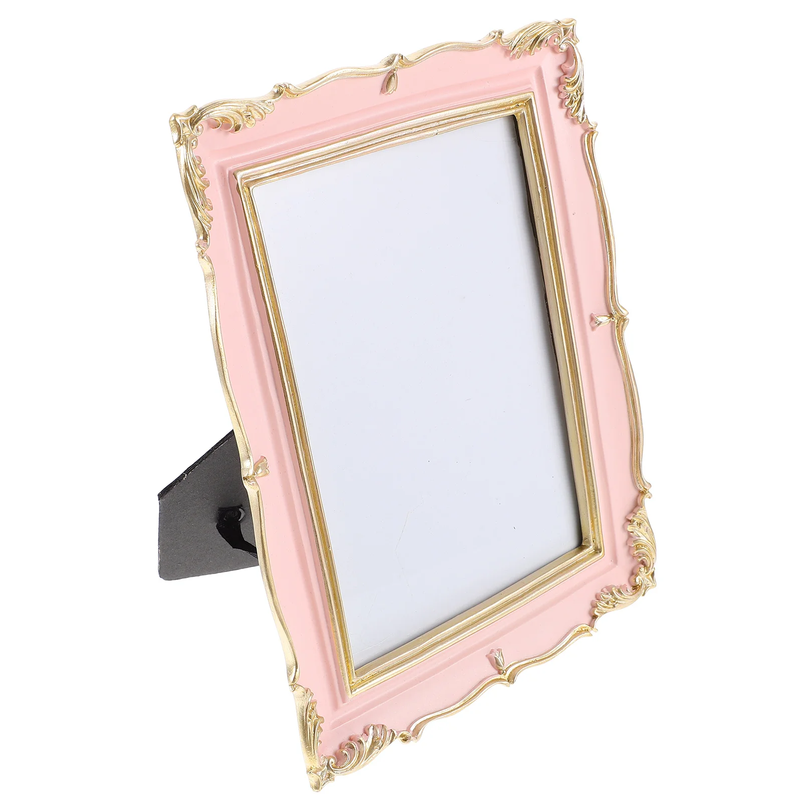 

Gift Office Picture Frame Home Decor Desktop Ornament Pink Vintage Photo Stand Decore Tabletop Bedroom