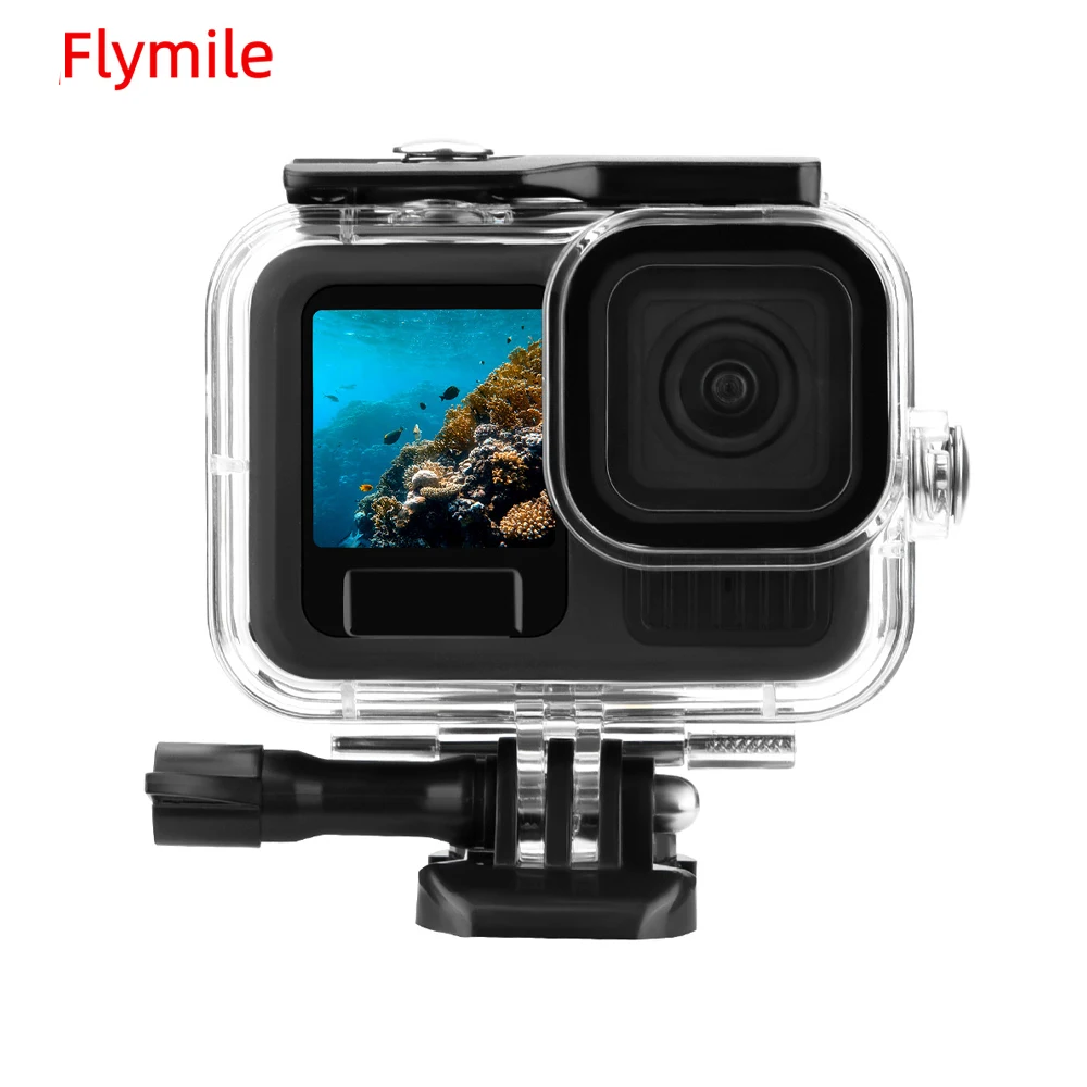 Фото Flymile 60 м водонепроницаемый чехол для камеры Gopro 13, защитный чехол для серфинга/плавания/дания, аксессуары для подводной фотографии №1
