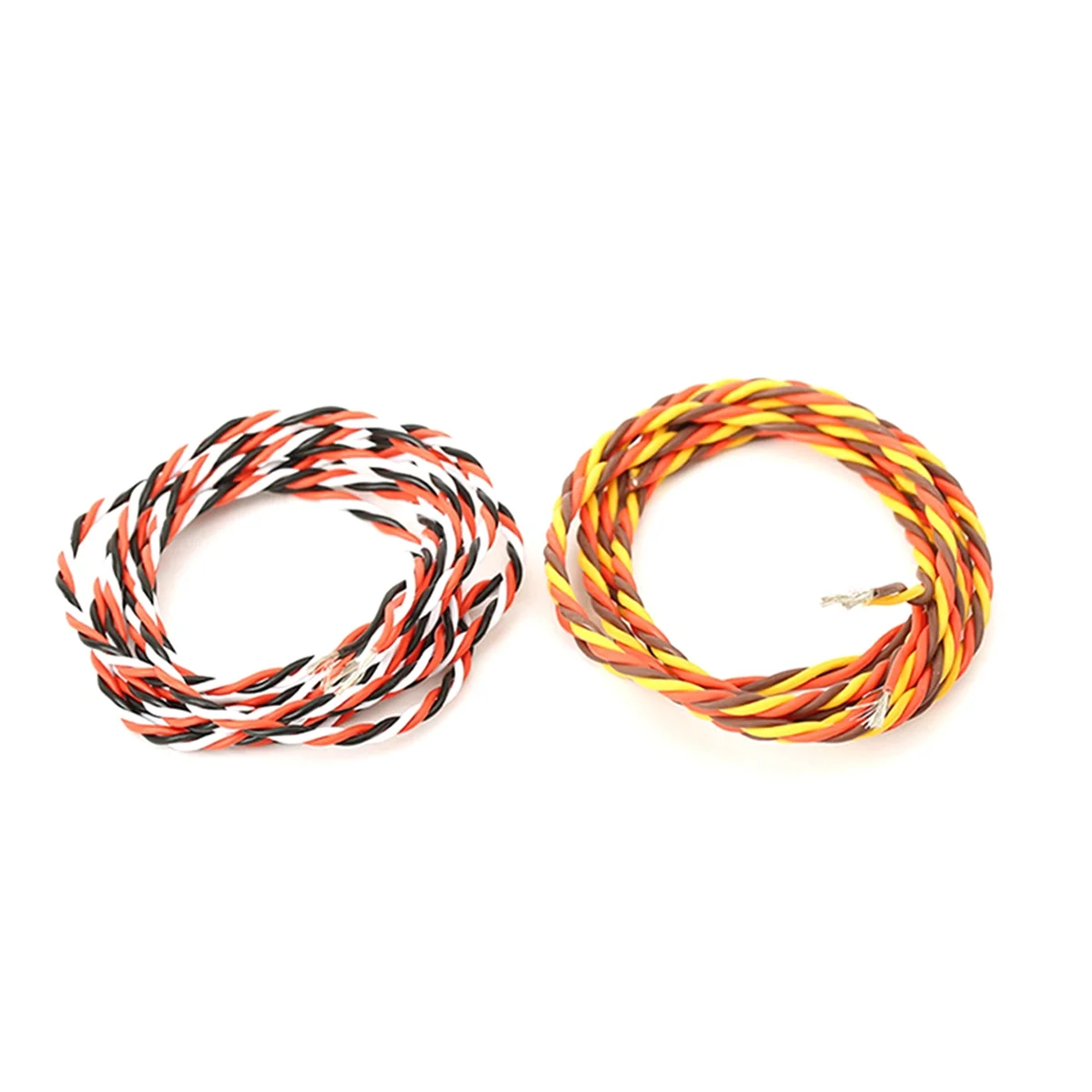 Фото 2 шт., 5 м, 16 футов, 20AWG, 30 ядер/60 ядер, поворотный удлинительный кабель сервопривода JR Futaba, витой провод для аксессуаров радиоуправляемых самолетов №1