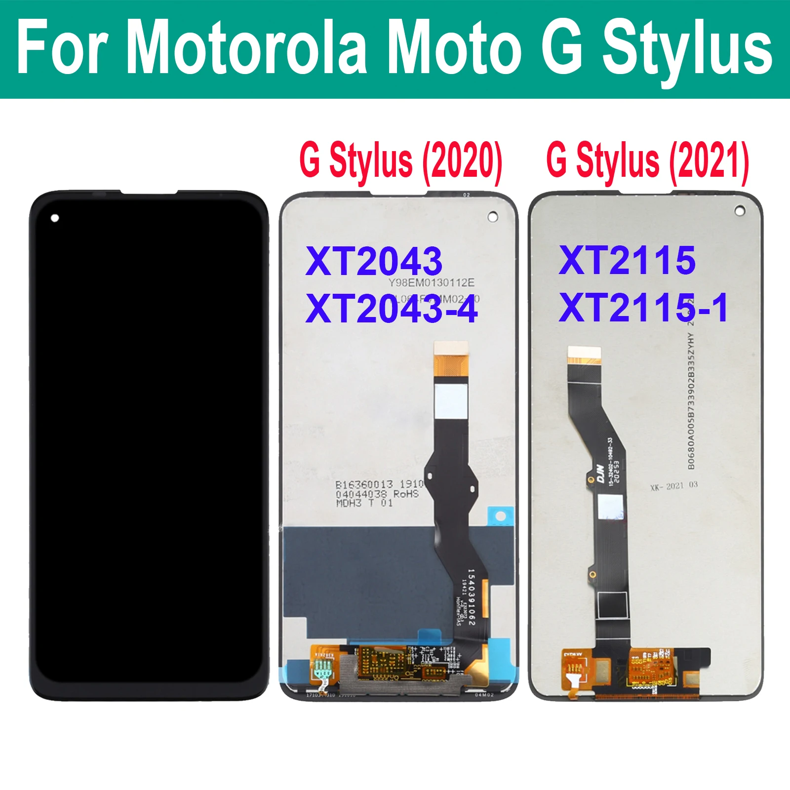 

Original LCD Display For Motorola Moto G Stylus 2020 2021 XT2043 XT2043-4 XT2115 XT2115-1 LCD Touch Screen Digitizer Assembly