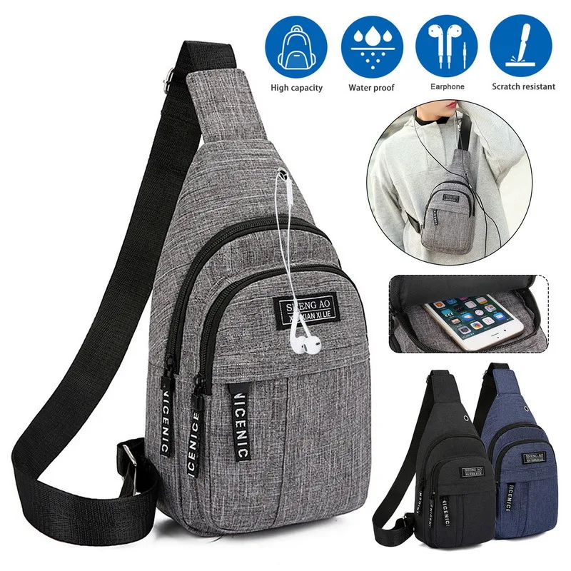 

Casual Waterproof Trip Bags Handbags Chest Bags Crossbody Travel Bags Small Carry Bags Waist Men Nylon Men's Short Shoulder