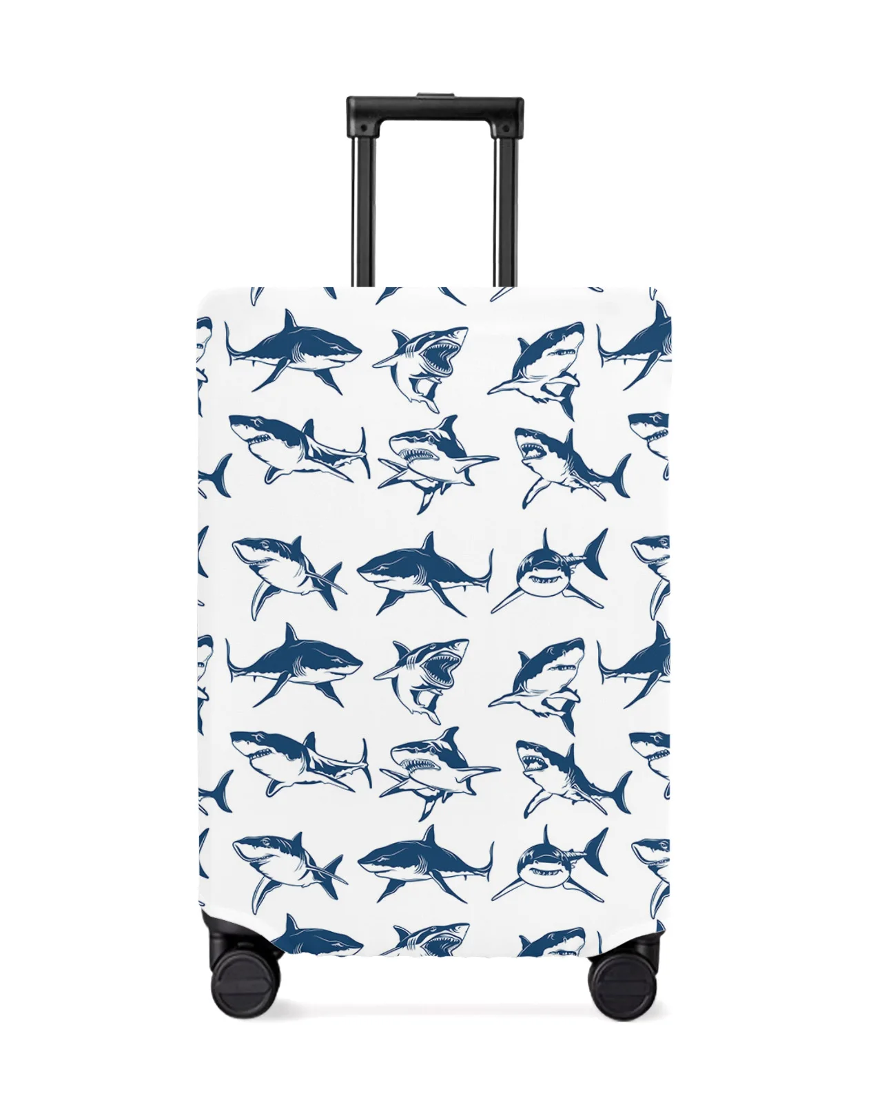

Shark Sea Animal White Travel Luggage Cover Elastic Baggage Cover For 18-32 Inch Suitcase Case Dust Cover Travel Accessories