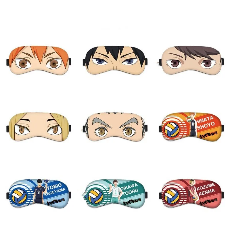 

Haikyuu! Маска для сна, маска для сна, симпатичная креативная маска для сна, аниме Shoyo Hinata Tobio Kageyama Daichi Sawamura