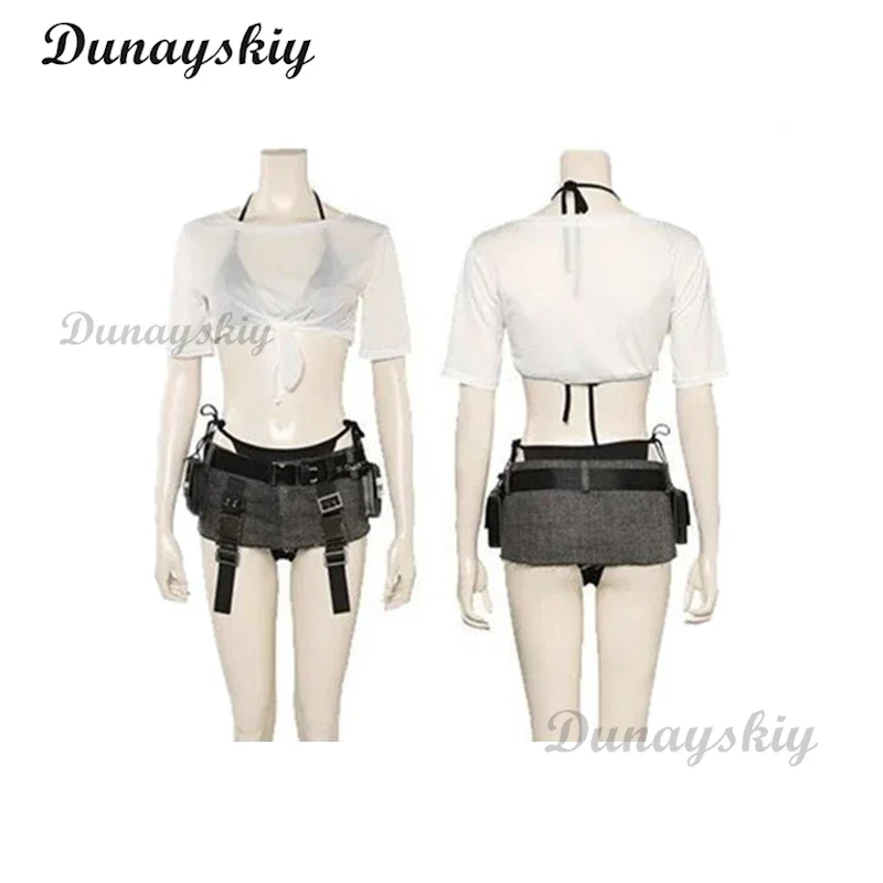 Костюм для косплея финальной фантазии VII ремейк Tifa Lockhart женское платье взрослых