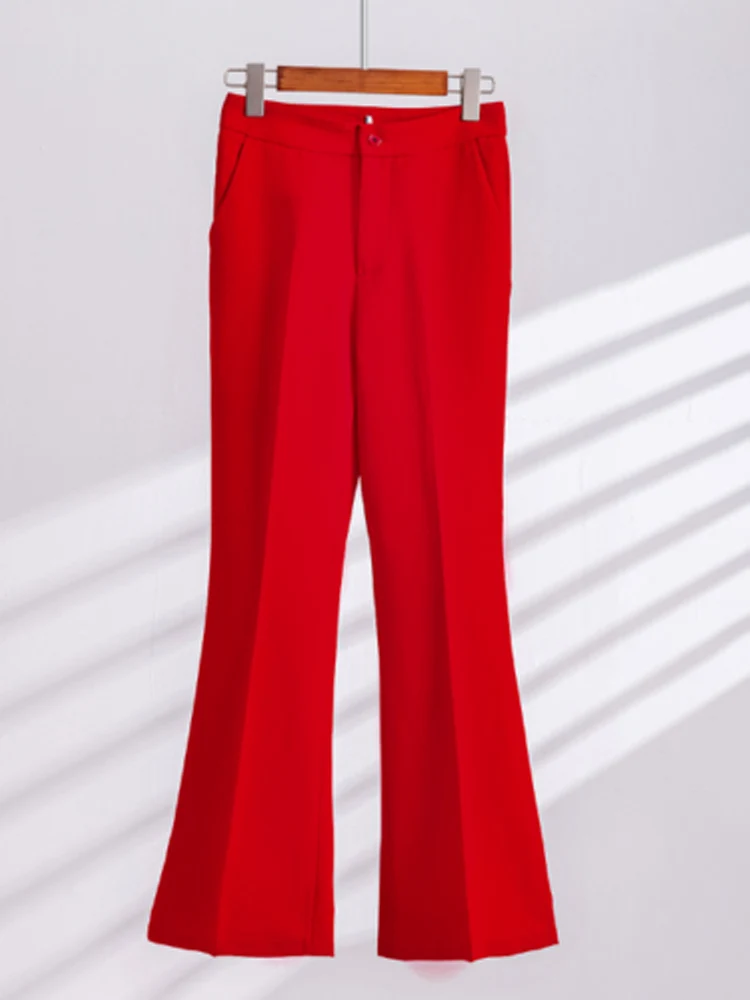 Slanted Breasted Chic and Elegant Woman Pants Set Lapel Blazers for Womens Sets Suit + Pants 2-piece Set Luxury Women's Suit