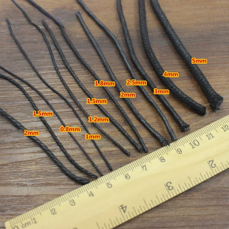 70 Meters 1.5mm Multi Color Wax Cord Pure Cotton Thread String Rope for Necklace Jewelry Making Material DIY Bracelet Supplies