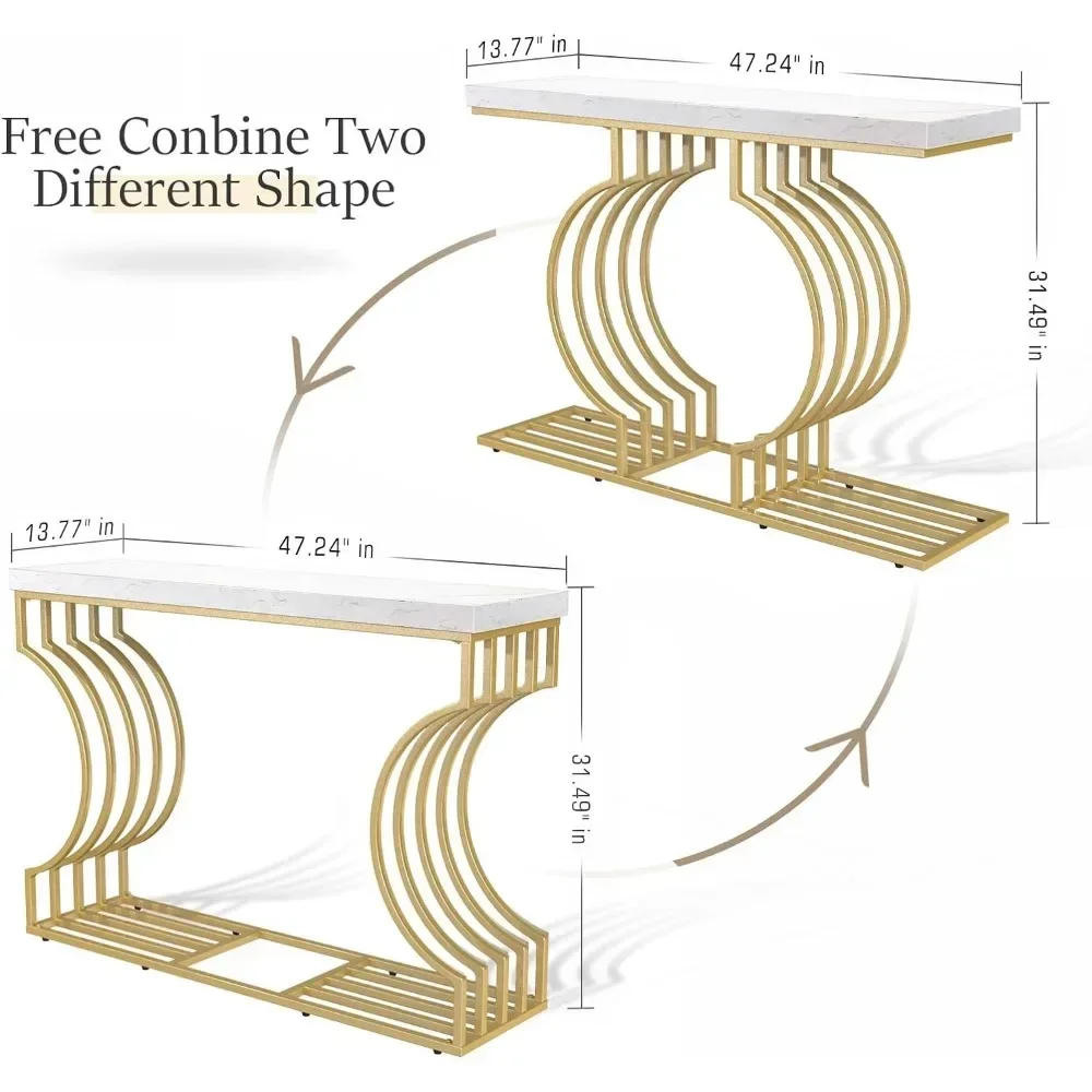 Современный консольный стол для прихожей узкий Диванный 47 24 дюйма мебель