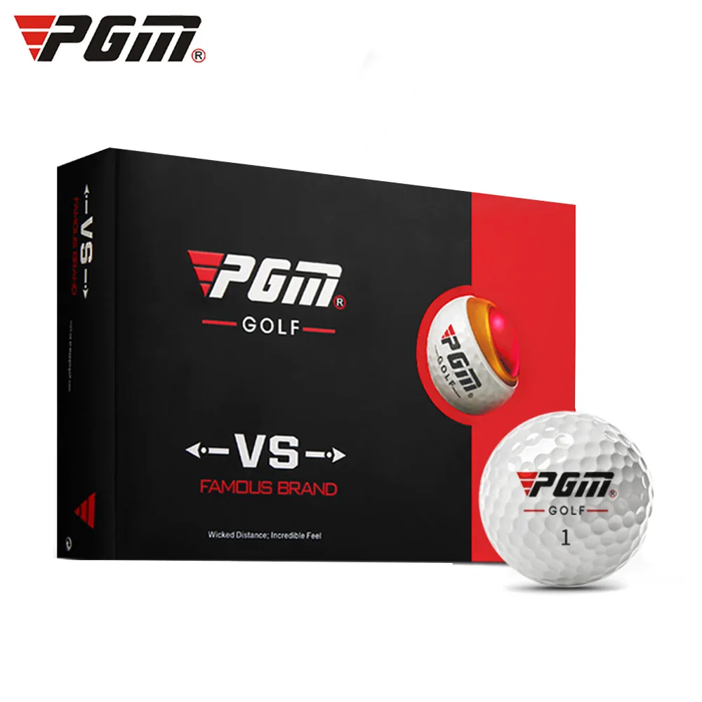 Three-layer Match Ball Gift Box Package Golf Ball Set 12pcs Set Game Use Ball Q017