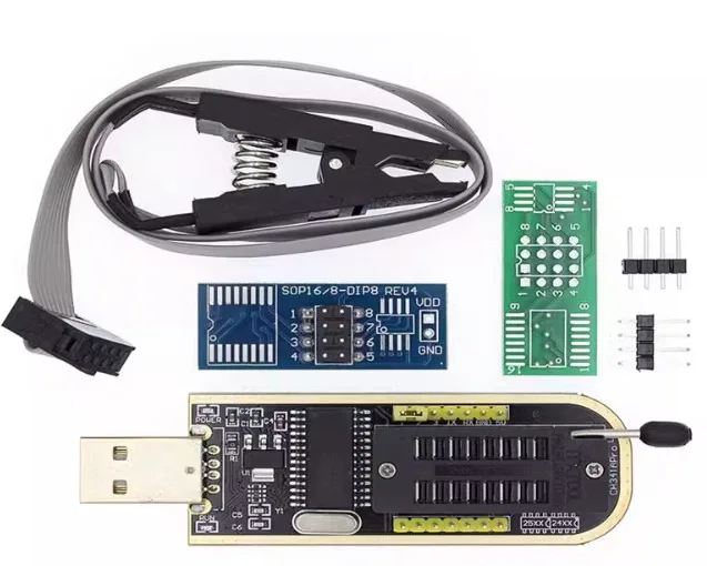 Программатор освещенности CH341A, флэш-память с ЖК-дисплеем BIOS 24 25, горелка JZCHIPS
