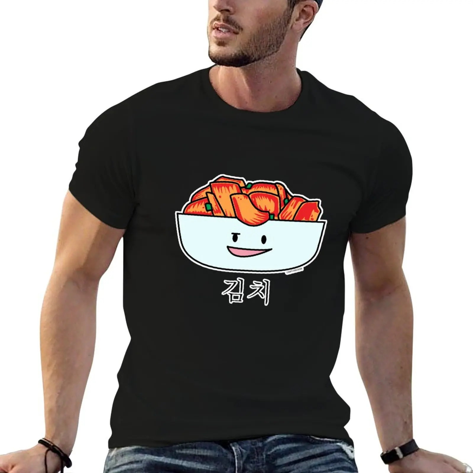 Фото Футболка Happy Kimchi Kimchee Bowl с изображением корейской квашеной капусты для мужчин №1