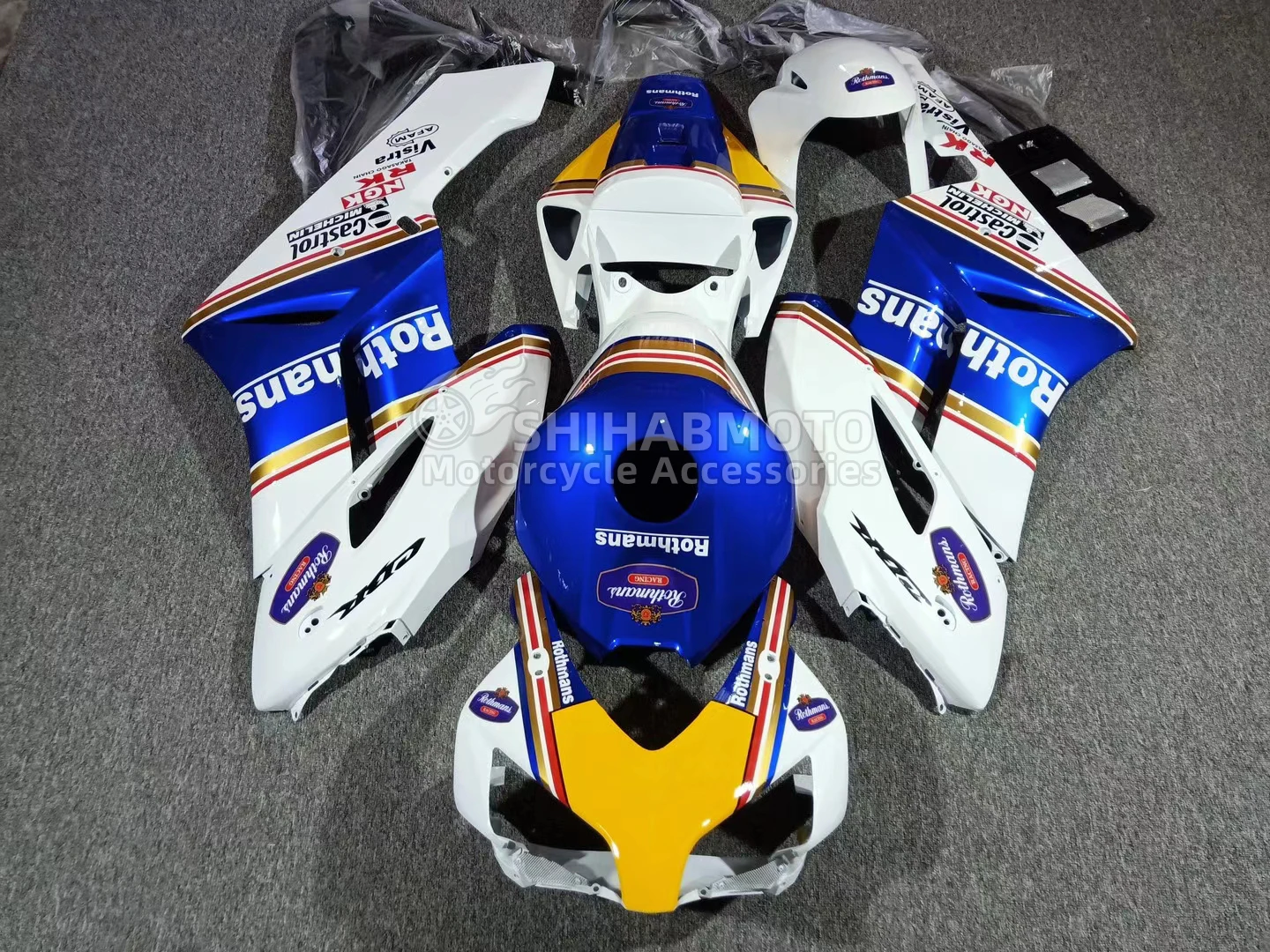 

4Gifts New ABS Motorcycle Whole Fairings Kit fit for HONDA CBR1000RR 2004 2005 04 05 Bodywork set Red Orange