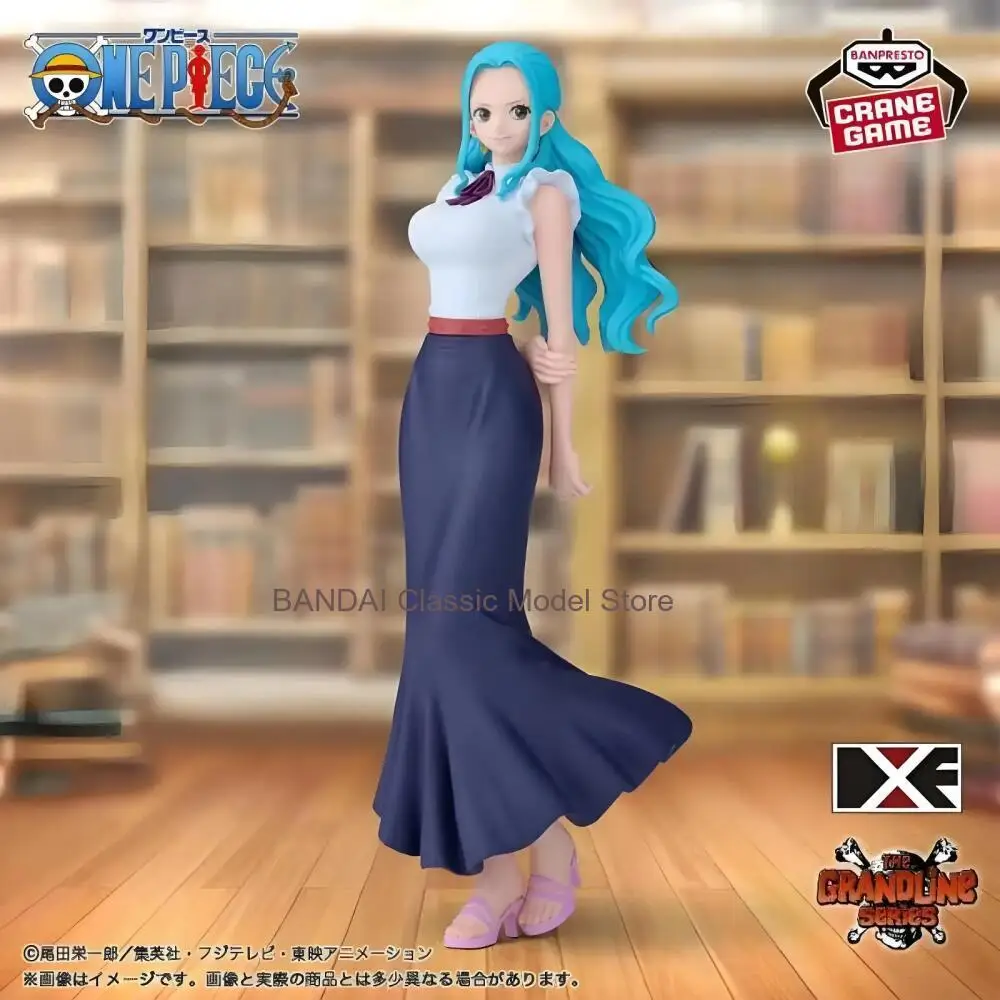 Фото В наличии: Оригинальная аниме-фигурка BANDAI One Piece DXF THE GRANDLINE SERIES EXTRA NEFELTARI VIVI, коллекционная модель, игрушка, подарок №2