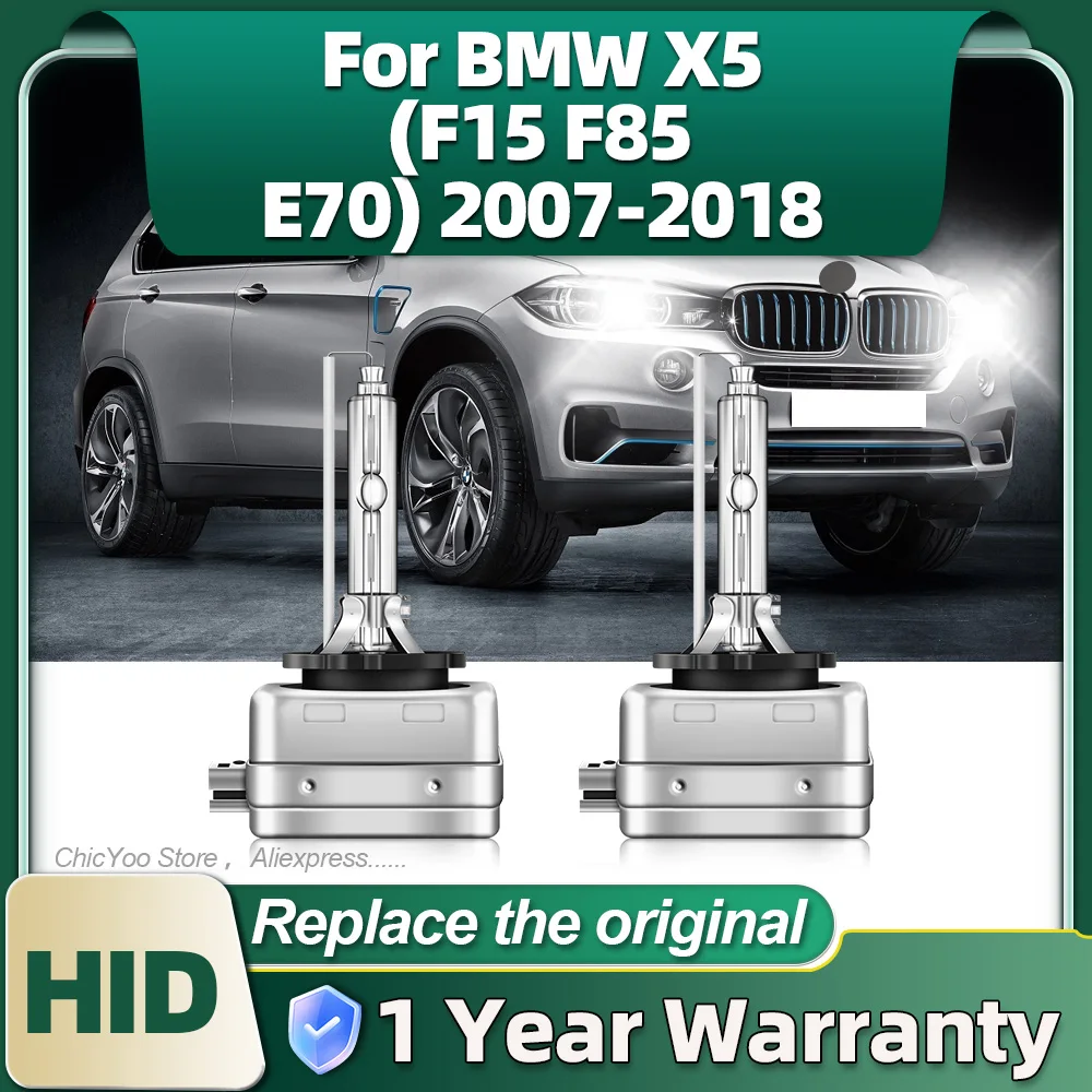 Ксеноновая HID сменная лампа D1S 35 Вт 12 В 2 шт. 6000K автомобильная фара для BMW X5 F15 F85 E70 2007