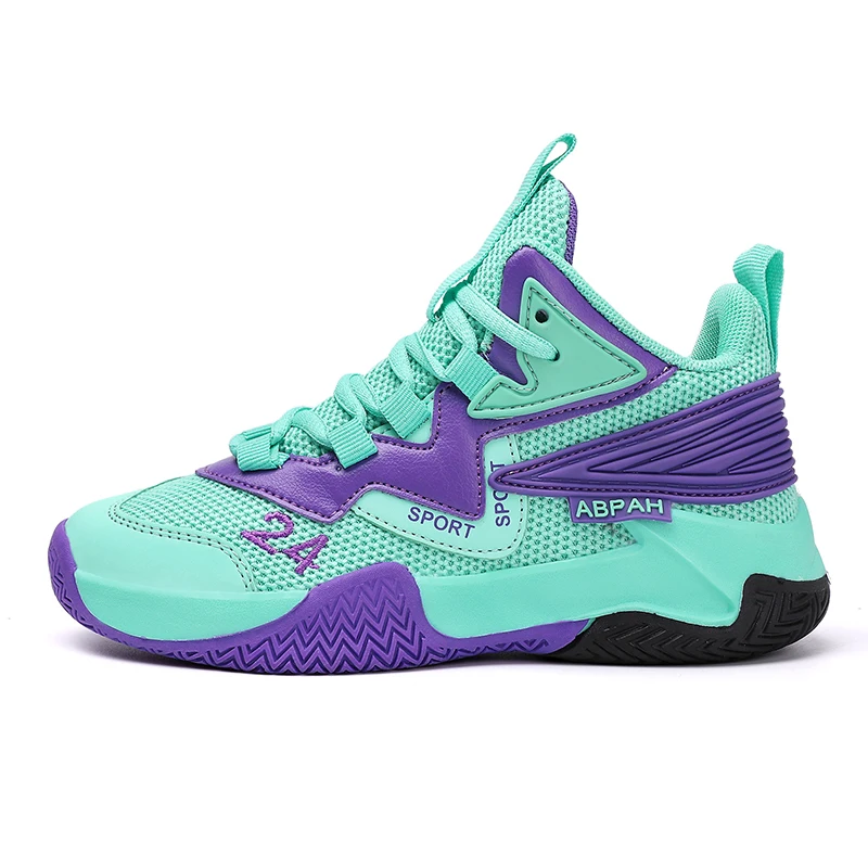 Hot Style Kids Basketball Shoes Trend Children Sports Shoes Non-slip Wear-resistant Boys Sneakers High Top Child Casual Sneakers
